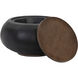 Zenzi 34.5 X 18.5 inch Bravo Black Storage Coffee Table
